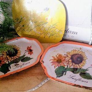 Sunflower Decorative Vintage Tray